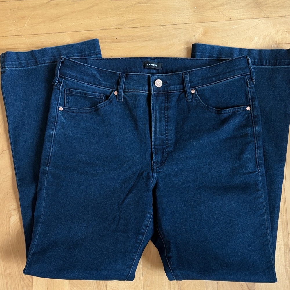 Express Dark Blue Women's Boot Cut Jeans